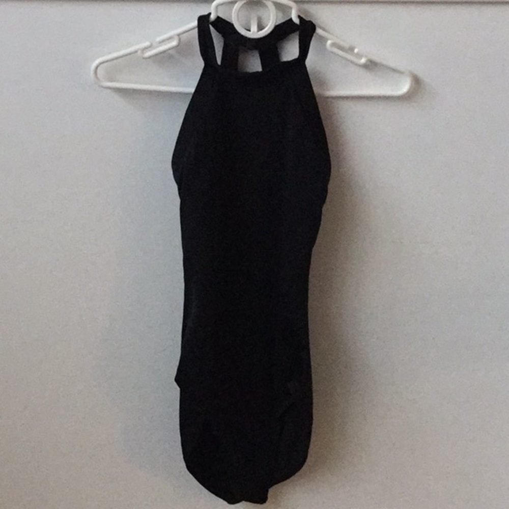 Black dance leotard